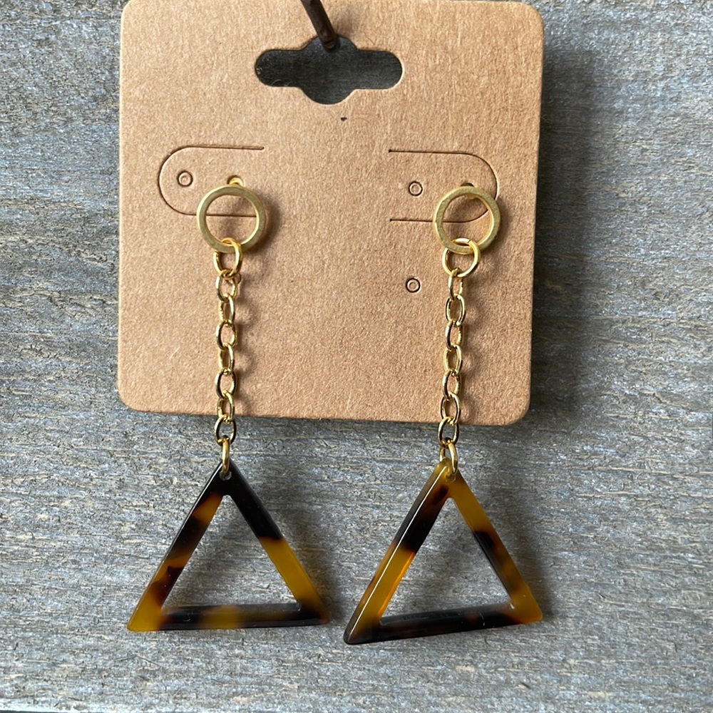 Tortoise shell earrings